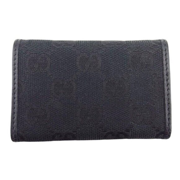 GUCCI Key Case GG Canvas Canvas x Leather Authentic USED - Picture 8 of 9